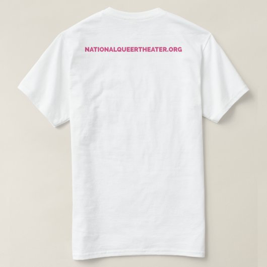 National Queer Theater Logo T-Shirt Masc (Design achterkant)