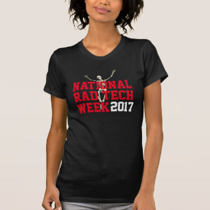 "National Rad Tech Week" met Happy Skeleton T-shirt