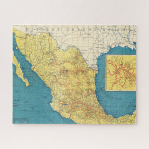 National Railways of Mexico Map Legpuzzel