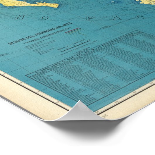 National Railways of Mexico Map Poster (Hoek)