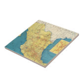 National Railways of Mexico Map Tegeltje (Zijkant)