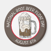 National Root Beer Float Day | 6 augustus Magneet (Voorkant)