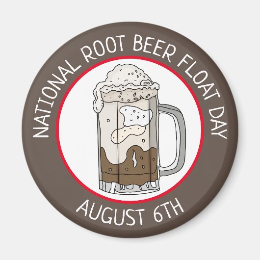 National Root Beer Float Day | 6 augustus Magneet (Voorkant)