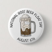 National Root Beer Float Day | 6 augustus Ronde Button 5,7 Cm (Voorkant)