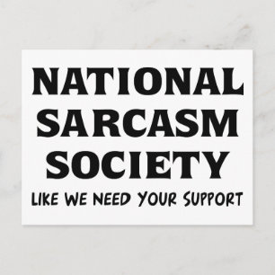National Sarcasm Briefkaart