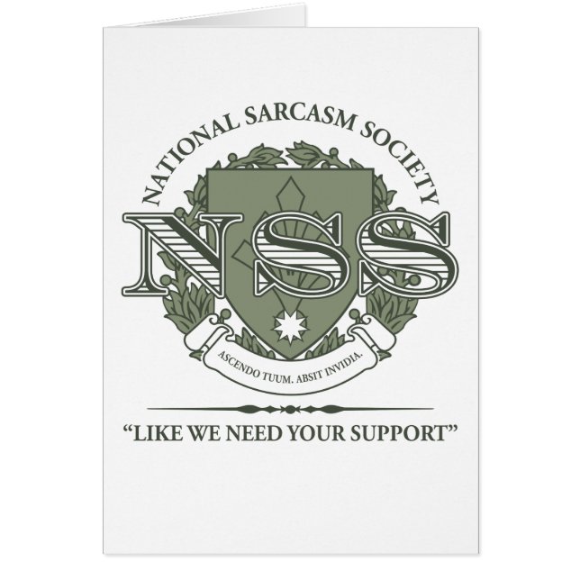 National Sarcasm Society (Voorkant)