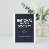 National-Sarcasm-Society Briefkaart (Staand voorkant)