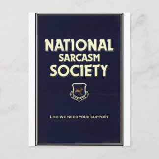 National-Sarcasm-Society Briefkaart