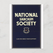 National-Sarcasm-Society Briefkaart (Voorkant)