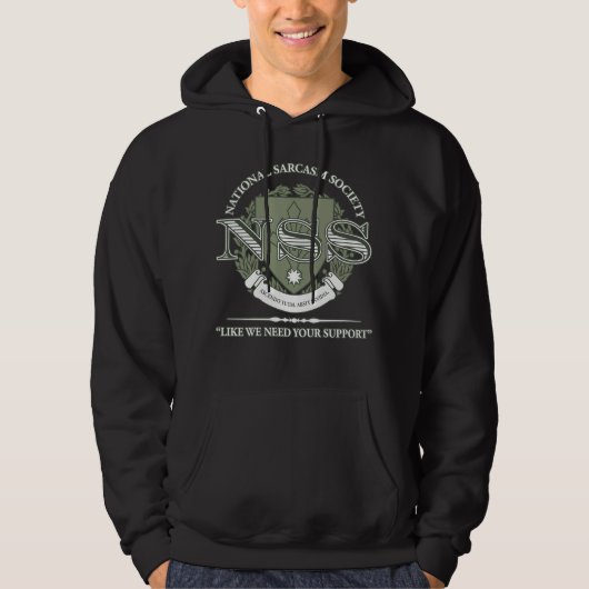 National Sarcasm Society Hoodie (Voorkant)