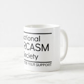 National Sarcasm Society Koffiemok (Voorkant rechts)