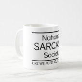 National Sarcasm Society Koffiemok (Voorkant links)