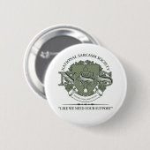 National Sarcasm Society Ronde Button 5,7 Cm (Voorkant /achterkant)