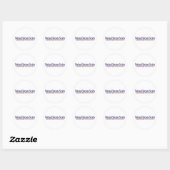 National Sarcasm Society Ronde Sticker (Vel)