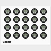 National Sarcasm Society Ronde Sticker (Vel)