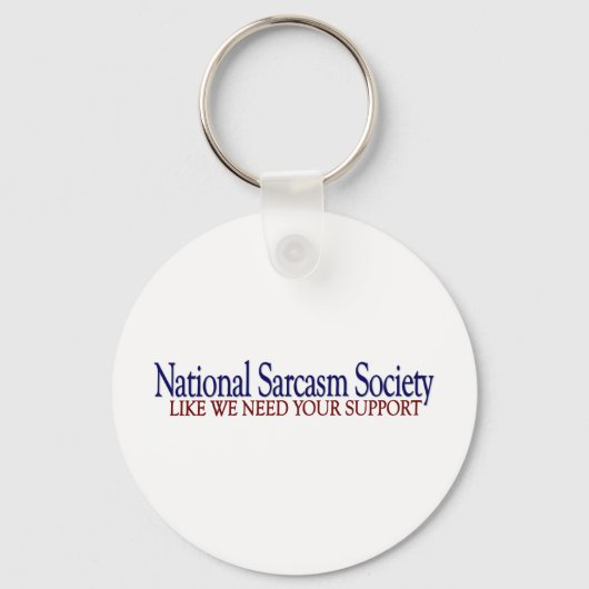 National Sarcasm Society Sleutelhanger (Voorkant)