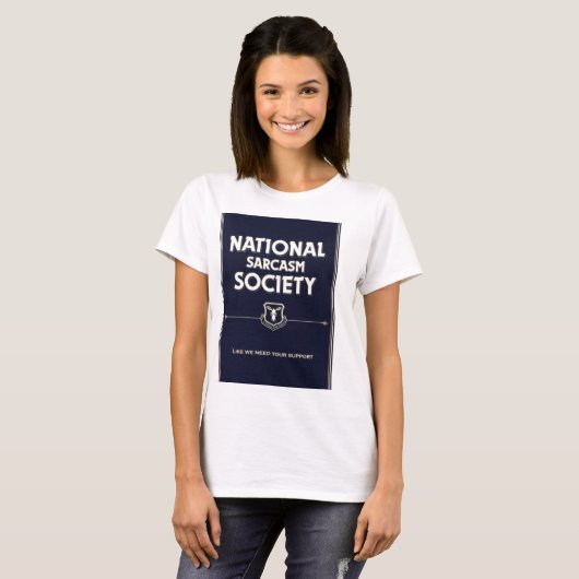 National-Sarcasm-Society T-shirt (Voorkant volledig)