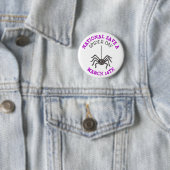 National Save a Spider Day 14 maart Ronde Button 5,7 Cm (In situ)