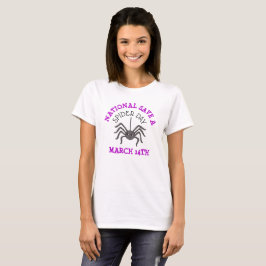 National Save a Spider Day 14 maart T-shirt