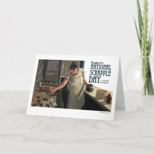 National Scrapple Day Card Feestdagen Kaart