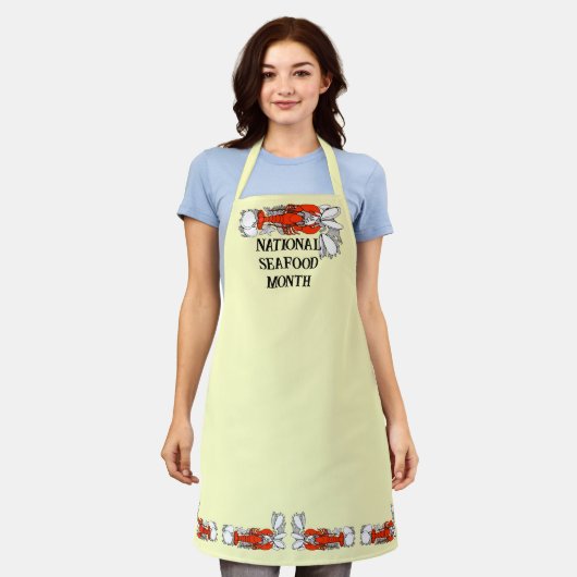 National  Seafood Month Schort (Gedragen)