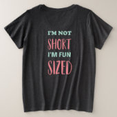 National Short Girl Appreciation Day Grote Maat T-shirt (Design achterkant)