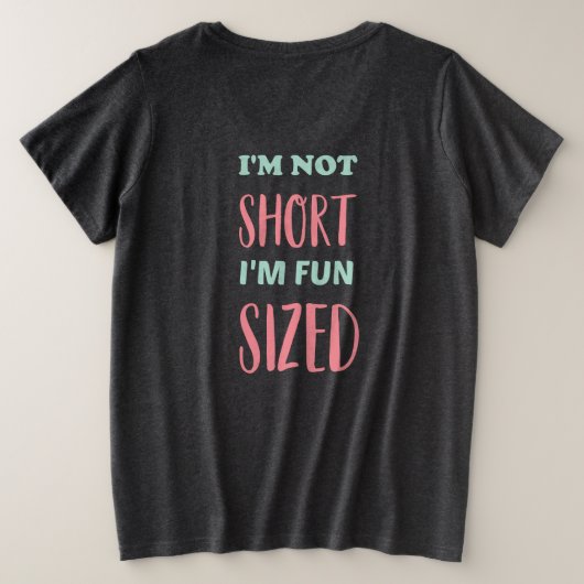 National Short Girl Appreciation Day Grote Maat T-shirt (Design achterkant)