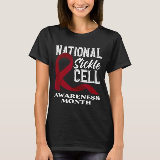 National Sickle Cell Awareness Month  T-shirt (Voorkant)
