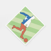 National Soccer Player Paper Napkins Servet (Hoek)