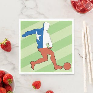 National Soccer Player Paper Napkins Servet