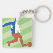 National Soccer Player Sleutelhanger (Achterkant)