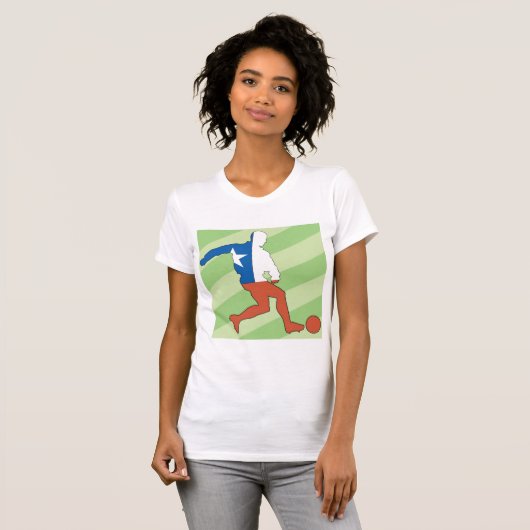 National Soccer Player Womens T-Shirt (Voorkant volledig)