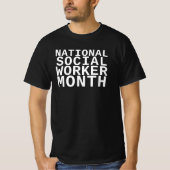 National Social Worker Month T-shirt (Voorkant)