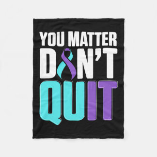 National Suicide Prevention Awareness Month Warrio Fleece Deken