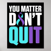 National Suicide Prevention Awareness Month Warrio Poster (Voorkant)