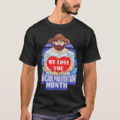 National Suicide Prevention Month Concerned Dad Lo T-shirt (Voorkant)