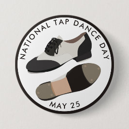 National Tap Dance Day Ronde Button 7,6 Cm