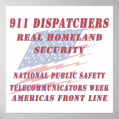 National Telecommunicators Week Americas Front Lin Poster (Voorkant)