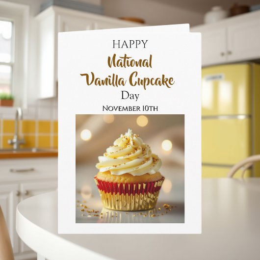 National Vanilla Cupcake Day | November 10th Kaart