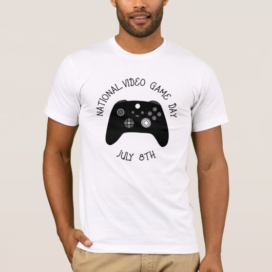 National Video Game Day 8 juli T-shirt (Voorkant)