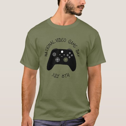 National Video Game Day 8 juli T-shirt (Voorkant)