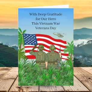 National Vietnam War Veterans Day Soldaten Kaart