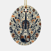 National Violin Day Melody Sticker with Folk Art Keramisch Ornament (Rechts)