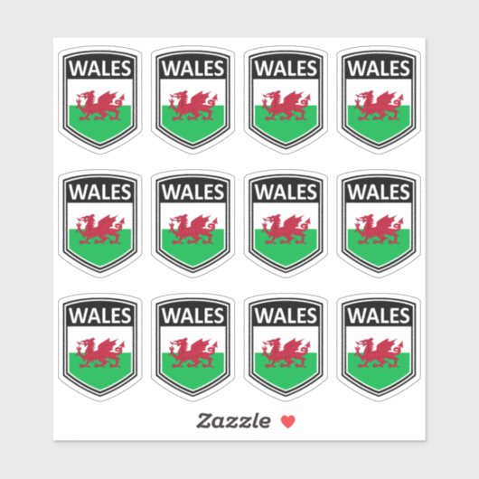 National - Wales Sticker (Vel)