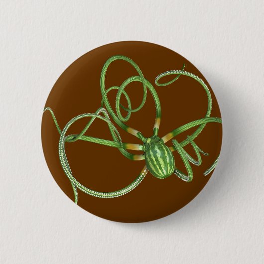 National Watermelon Day Octopus Ronde Button 5,7 Cm (Voorkant)