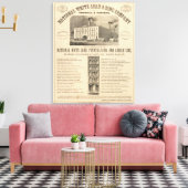 National White Lead and Zinc Company Canvas Afdruk (Insitu (Woonkamer))