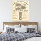 National White Lead and Zinc Company Canvas Afdruk (Insitu (Slaapkamer))