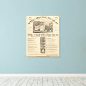 National White Lead and Zinc Company Canvas Afdruk (Insitu (Houten vloer))