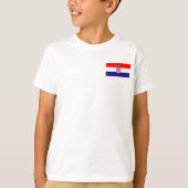 National World Flag Kroatië T-shirt (Voorkant)