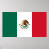 National World Flag Mexico Poster (Voorkant)